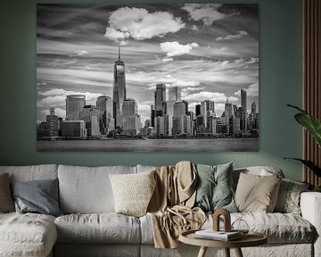 NEW YORK CITY Manhattan Skyline & Hudson River van Melanie Viola