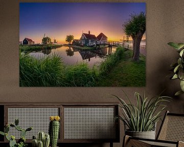 Zaanse Schans at sunrise by Edwin Mooijaart