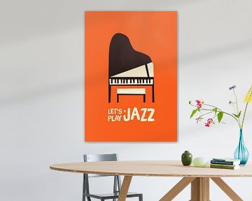 Let's play jazz (red) van Rene Hamann