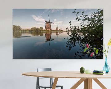 Kinderdijk bei Sonnenuntergang von Rob van der Teen