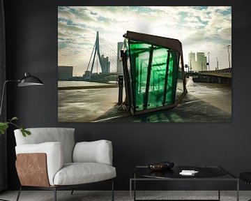 Erasmusbrug in Rotterdam van Michel van Kooten