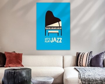 Let's play jazz (blue) by Rene Hamann