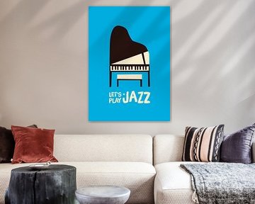 Let's play jazz (blauw) van Rene Hamann