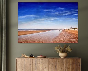 Strand tussen Koksijde en Oostduinkerke op een prachtige dag van Manuel Declerck