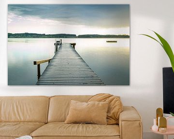 Steiger op het water van Puravida - Fotografie en fotokunst