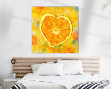 Orangen Herz von Marion Tenbergen