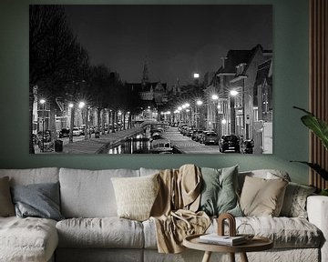 Brouwersvaart @ night in Black & White (2017) sur Eric Oudendijk