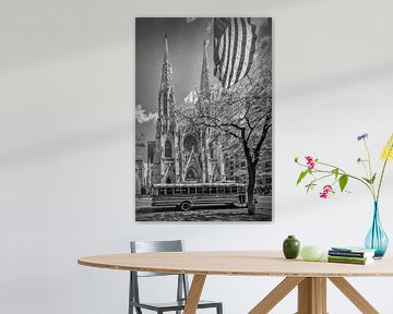 NEW YORK CITY St. Patrick's Cathedral | Monochrome sur Melanie Viola