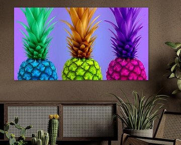 Ananas, kleurrijke van Marion Tenbergen