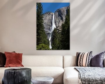 Waterval in Yosemite national park van Yannick uit den Boogaard