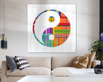 Yin en yang, kleurrijke van Marion Tenbergen
