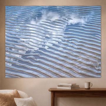 Ontmoeting van drie elementen: water, aarde, lucht