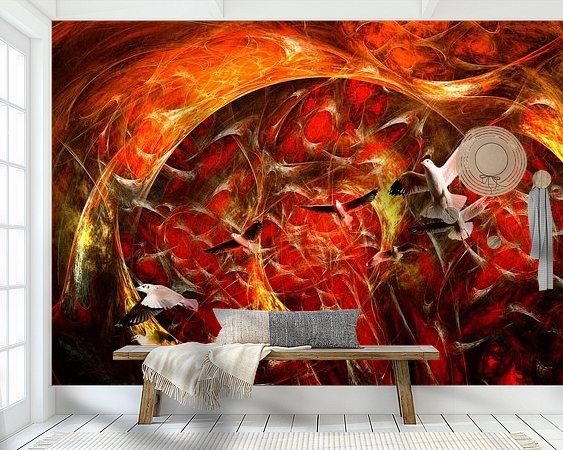 Example of the artwork in a room