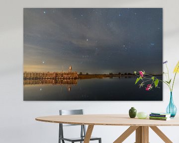 Sterrenhemel boven het lauwersmeer by peter tulner