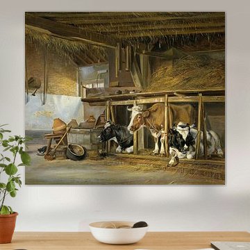 Kühe im Stall - Jan van Ravenswaay