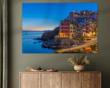 Riomaggiore by Night - Cinque Terre, Italy - 1 by Tux Photography