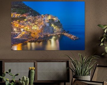 Manarola by Night - Cinque Terre, Italy - 2 by Tux Photography