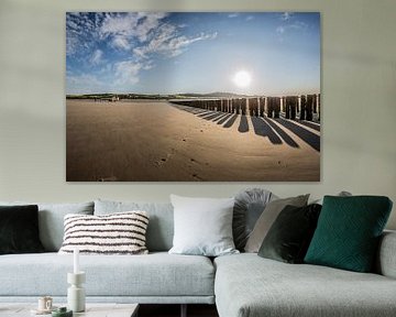 Zonsopkomst op het strand van Westkapelle (Zeeland) van Fotografie Jeronimo