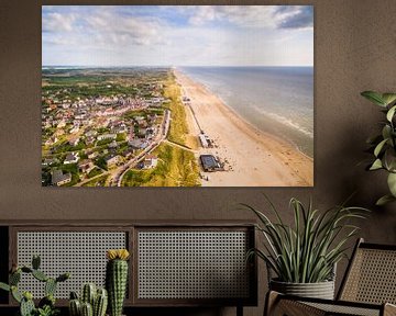 Bergen aan Zee aus der Luft von Droninger