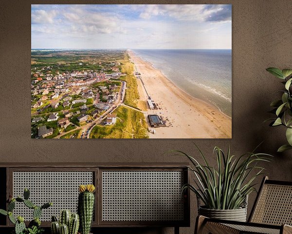 Bergen aan Zee aus der Luft