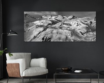 Französisch Alpen #1 black&white von Mart Stevens