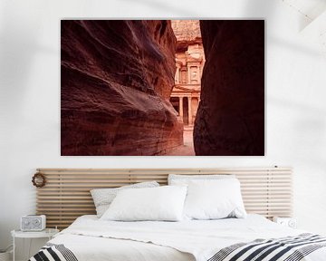 Felsen in Petra, Jordanien von Laura Vink