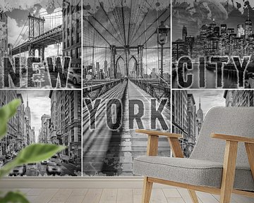 NEW YORK CITY Urban Collage No. 3 van Melanie Viola