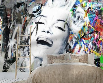 Marilyn Monroe Stedelijke Collage Pop Art Puur van Felix von Altersheim