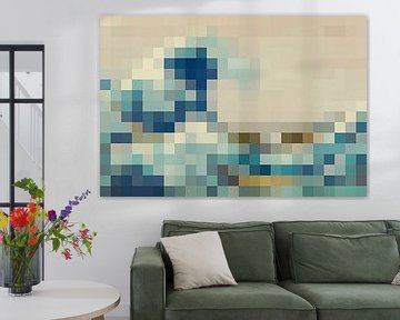 Pixel Art: Die große Welle von JC De Lanaye