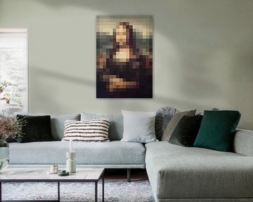 Pixel Art: Mona Lisa van JC De Lanaye