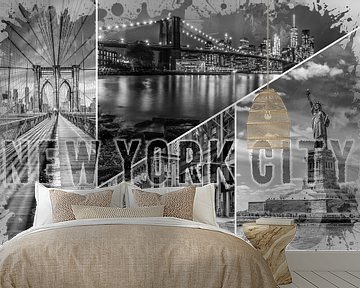 NEW YORK CITY Urban Collage No. 2 van Melanie Viola