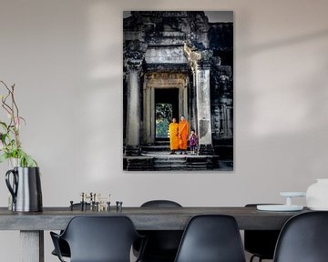 Buddhistische Mönche in Angkor Wat von Marie-Lise Van Wassenhove