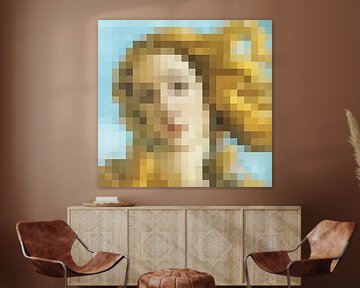 Pixel Art: De Geboorte van Venus  detail
