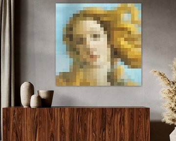 Pixel Art: The Birth of Venus detail by JC De Lanaye