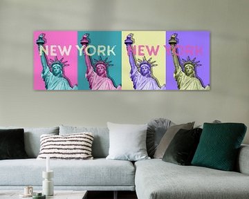 POP ART Freiheitsstatue | New York New York | Panorama von Melanie Viola