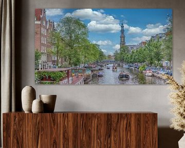 Panoramic view of the Prinsengracht by Peter Bartelings