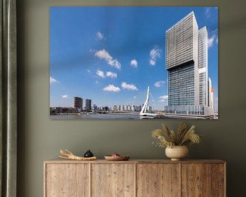 De Rotterdam en de Erasmusbrug (horizontaal) van John Verbruggen