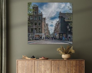 Prinsengracht en Runstraat Amsterdam van Peter Bartelings