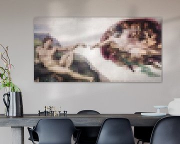 Pixel Art: The Creation of Adam by JC De Lanaye