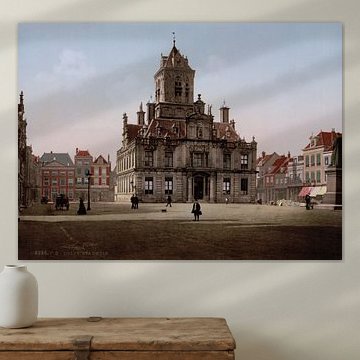 Stadhuis, Delft (gezien bij vtwonen) van Vintage Afbeeldingen