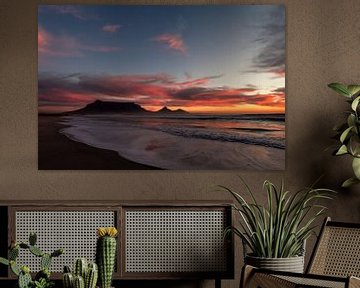 Tafelberg bij zonsondergang van Mark Wijsman