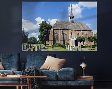 Bau der reformierten Kirche im niederländischen Dorf Made