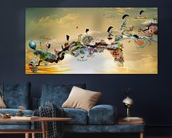 Example of the artwork in a room