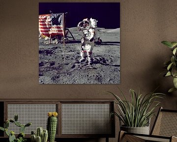 Eerste man op de maan, 1969 van Moondancer .