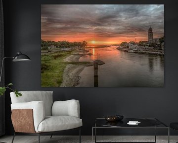 Sunset Deventer The Netherlands by Geertjan Kuper