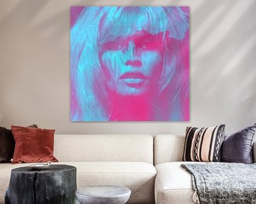 Brigitte Bardot - Liefde - 24 Kleuren - Neon Blauw - Spel van Felix von Altersheim