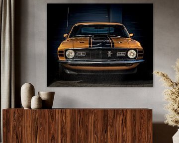 Ford Mustang in Orange von marco de Jonge