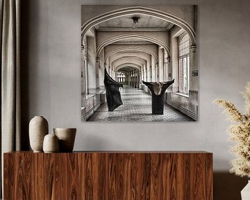 Girls (Ladies in monastery belgium) van Sense Photography