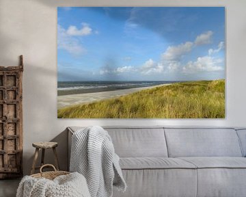 Strand van het Waddeneiland Vlieland van Sjoerd van der Wal