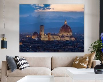 Der Florenz Duomo in der Nacht